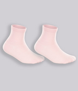 Kit 2 Pares de Meia Soquete Lisa Lupo Baby (02005-088) Rosa