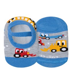 Meia Sapatilha Carrinhos Lupo Baby (02011-067) Algodão