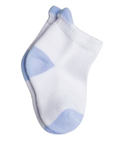 Meia Bebê Lupo Baby (02065-001) Branca com Azul