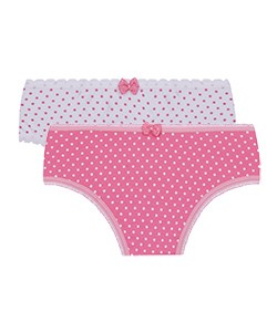 Kit Infantil 2 Calcinhas Lobinha Lupo (00208-088) Rosa Poá