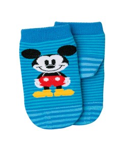 Meia Bebê Mickey Listras Lupo Baby (02088-128) Algodão