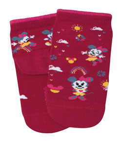 Meia Infantil Cano Curto Minnie Lupo Kids (2300-242)