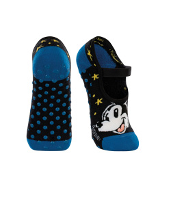 Meia Infantil Sapatilha Antiderrapante Mickey Lupo Kids (02333-001) Preto