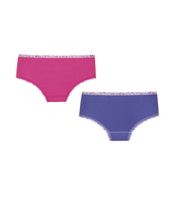Kit Infantil 2 Calcinhas Lobinha Lupo (00238-088) 100% Algodão - Pink/Roxo