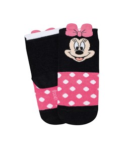Meia Infantil Cano Médio Minnie 3D Lupo Kids (02394-002) Algodão