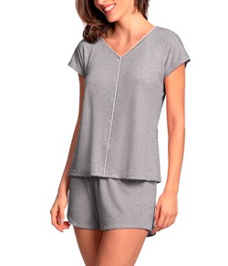 Pijama Feminino Curto Aberto Lupo (24341-001) Viscose