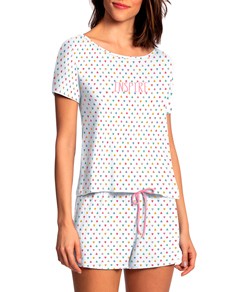 Pijama Feminino Curto Inspire Lupo (24342-001) 100% Algodão