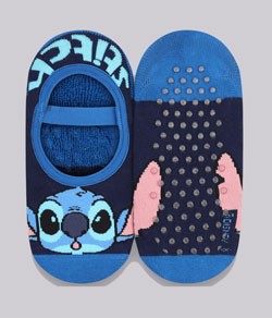 Meia Sapatilha Infantil Disney Stitch Lupo (2438-003) Marinho