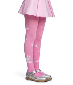 Meia-Calça Infantil Coelho Lobinha Lupo (2615-050) Algodão