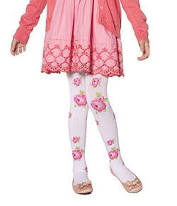 Meia-Cal�a Floral Lobinha Lupo (02615-027) Algod�o