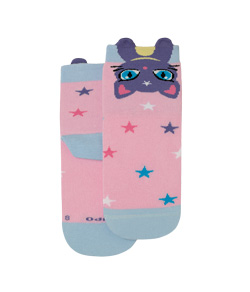 Meia Infantil Cano M�dio Gatinho 3D Lupo Kids (02640-025) Rosa