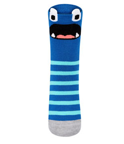 Meia Infantil Divertida 3D Lupo Kids (2640-034) Azul Místico