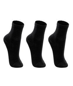 Kit 3 Pares de Meias Cano Longo Lupo Kids (02727-089) Preto