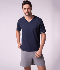 Pijama Masculino 100% Algodão Curto Lupo (28000-001)
