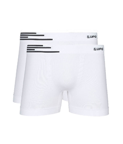 Kit 2 Cuecas Boxer Lupo (00436-002) Brancas