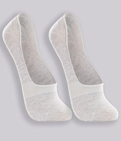 Kit 2 Pares de Meias invisível Lupo (3282-088) - Cinza Mescla