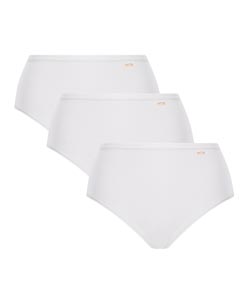 Kit 3 Calcinhas Alta Loba Cl�ssica Lupo (40351-001) - Branco