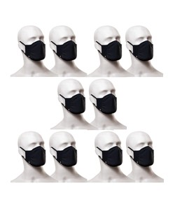 Kit com 10 Máscaras Lupo Bac-Off (36004-900) Preta
