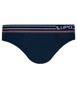 Cueca Slip Listras Lupo (00412-001) 100% Algod�o