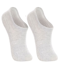 Kit 2 Meias Sapatilhas Invisíveis Lupo (04270-088) Cinza