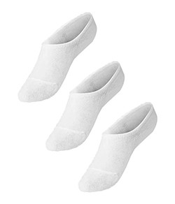 Kit 3 Pares de Meias Sapatilhas Basic Lupo (04270-089) Brancas