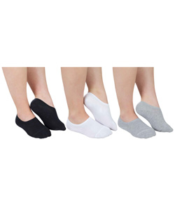 Kit 3 Pares de Meias Sapatilhas Lupo (04270-089) Preto/Mescla/Branco