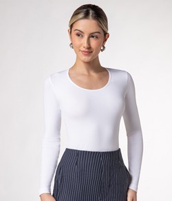 Blusa Decote Redondo Lupo Loba (45184-001) Microfibra sem costura