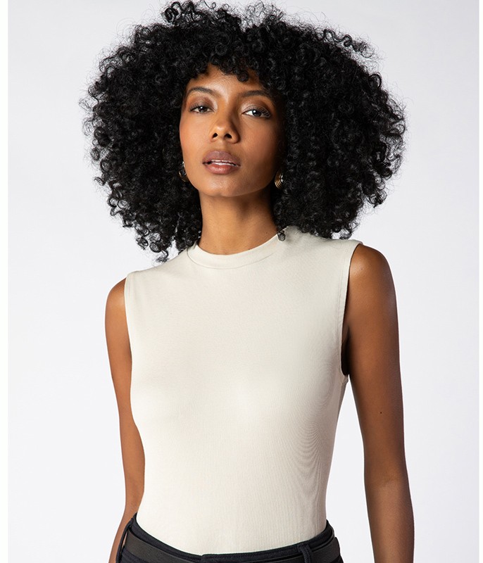 Blusa Regata Manga Curta Bambu Loba Lupo (45295-001)