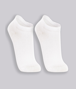 Kit 2 Pares de Meias Cano Curto Lupo Socks (04572-088) Branco