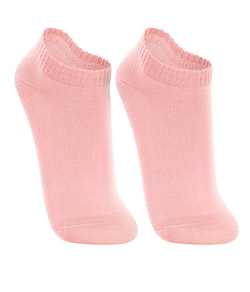 Kit 2 Pares de Meias Cano Curto Lupo Socks (04572-088) Rosa