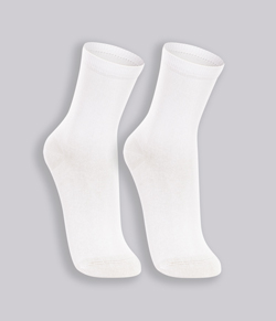 Kit 2 Pares de Meias Cano Longo Basic Lupo (04575-088) Branco