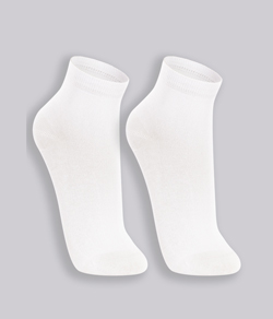 Kit 2 Pares de Meias Cano M�dio Lupo (04576-088) Branco