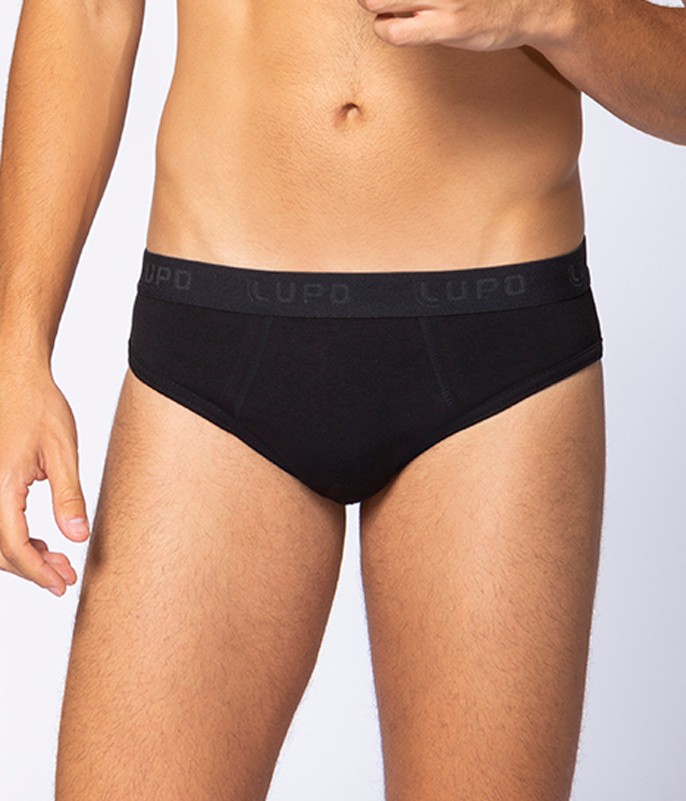 Cueca Slip Lupo (00485-002) Cotton/Algodão :: lingerie.com.br