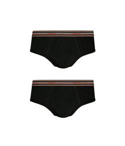 Kit 2 Cuecas Slip Lupo (524-088) Preto
