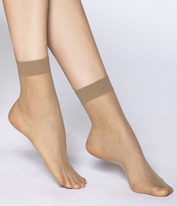Kit 6 Pares de Meia Soquete Fina Loba Lupo (05530-001) Fio 20 - Natural