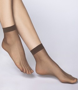 Kit 6 Pares de Meia Soquete Fina Loba Lupo (05530-001) Fio 20 - Brown
