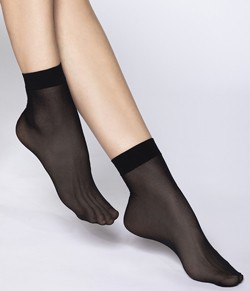 Kit 6 Pares de Meia Soquete Fina Loba Lupo (05530-001) Fio 20 - Preto