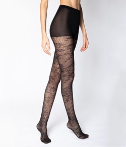 Meia-Calça Arrastão Floral Loba Lupo (5785-002) Fio 20