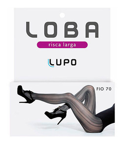 Meia-cal�a Risca Larga Loba Lupo (05843-001) - fio 70