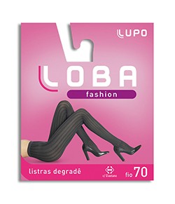 Meia-Cal�a Listras Degrad� Loba Lupo (05878-002) Fio 70