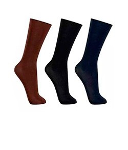 Kit 3 Pares de Meias Meianyl (06002-089) Café/Marinho/Preto
