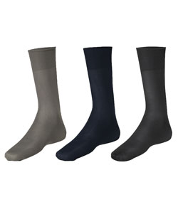 Kit 3 Pares de Meias Meianyl (06002-089) Chumbo/Marinho/Preta