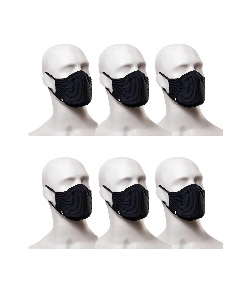 Kit com 6 Máscaras Lupo Bac-Off (36004-900) Pretas