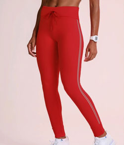 Cal�a Legging Lupo Sport (71716-001) Sem Costura - Vermelho