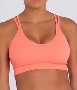 Top Fitness Canelado Lupo Sport (71853-001) Alças Duplas