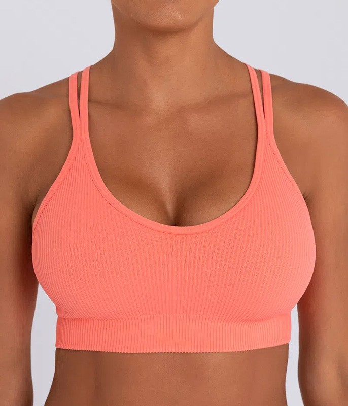 Top Fitness Canelado Lupo Sport (71853-001) Alças Duplas