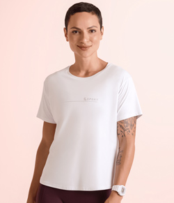 Camiseta Feminina Prote��o UV+ Lupo Sport (77052-005) Branca
