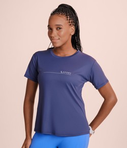 Camiseta Feminina Prote��o UV+ Lupo Sport (77052-005) Azul
