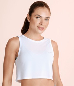 Regata Cropped AirDry Lupo Sport (77225-001) Branco