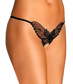 Fio Dental Leg Avenue (2600/2600Q) Butterfly Crotchless Thong